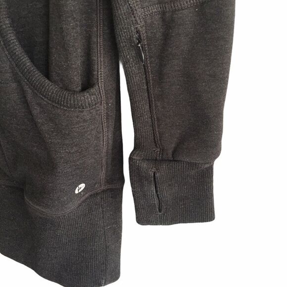 90 Degree by Reflex Front Zip Hooded Long Sleeve Sweatshirt Jacket Grey S - Picture 3 of 6